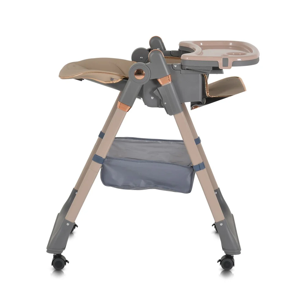 Sediolone Pappa Moni Lindo Beige + Bavaglino e Posate in Silicone OMAGGIO - immagine 4