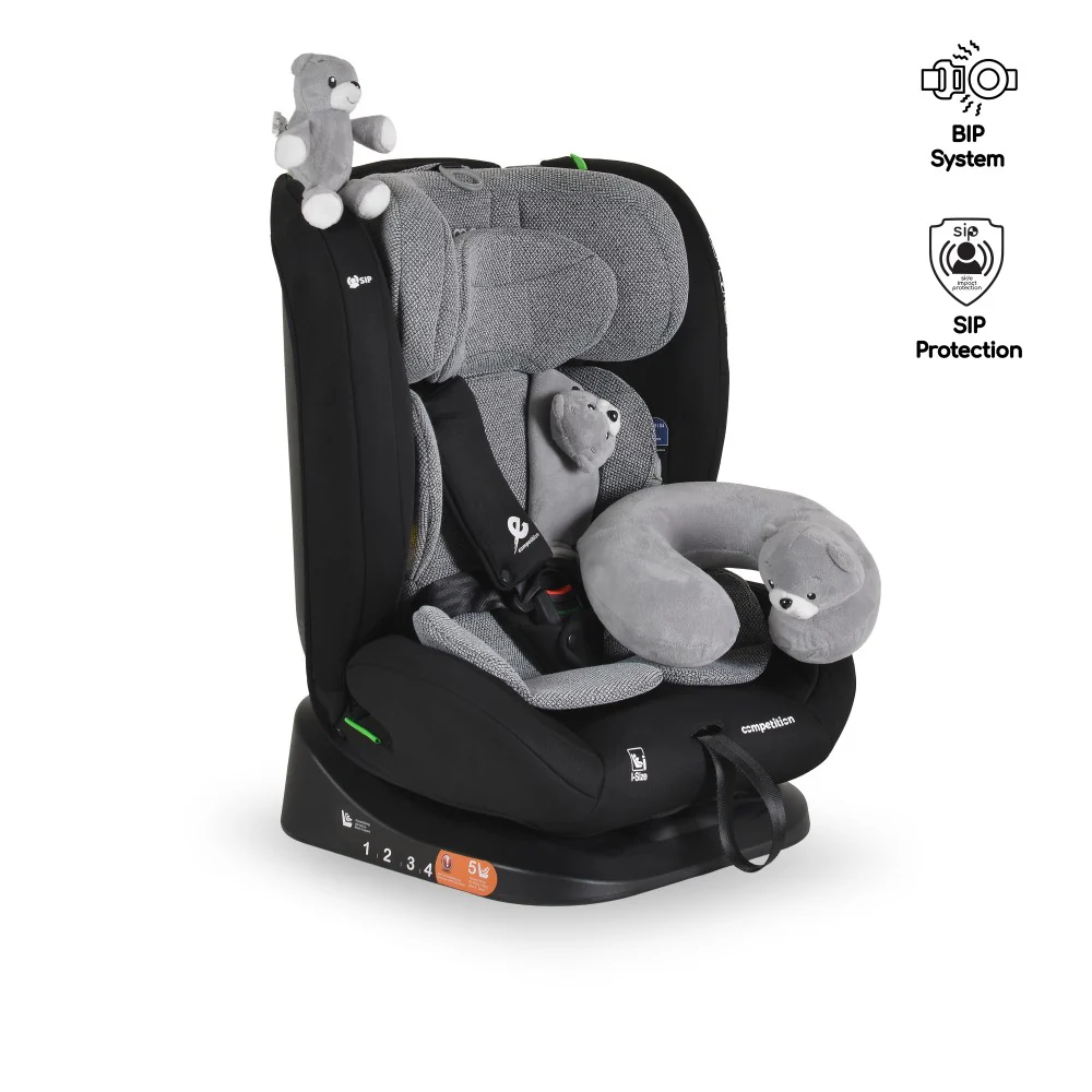 Seggiolino Auto Moni Competition I-Size 40-150cm Grigio