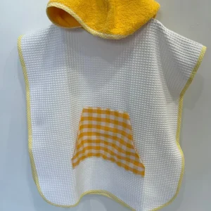 Accappatoio Nido d’ape cappuccio in Spugna