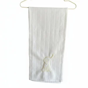 Wedoble Mussola in Cotone Ricamata Elefantino Giallo