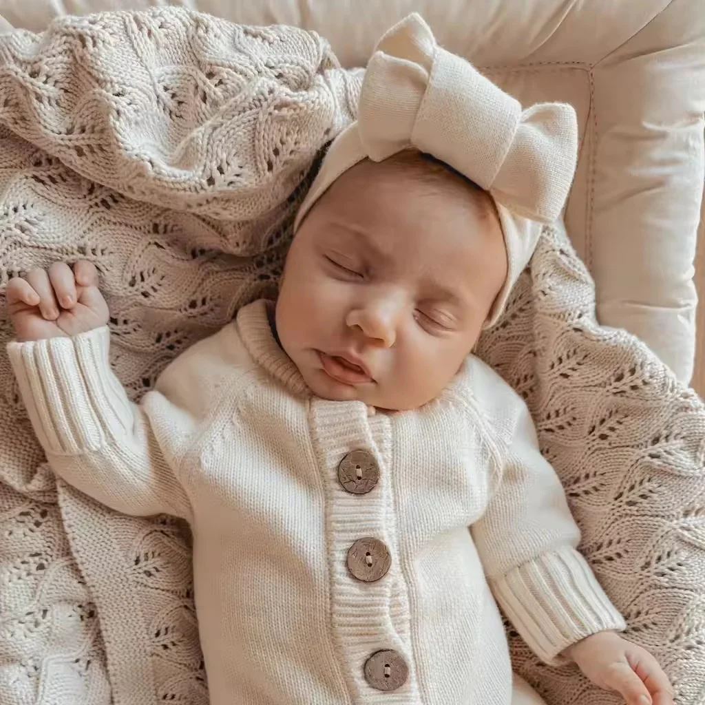 Tutina “Noa” con Cappellino Pompon,Caldo Cotone 100% Biologico 🧸☁️✨ - immagine 6