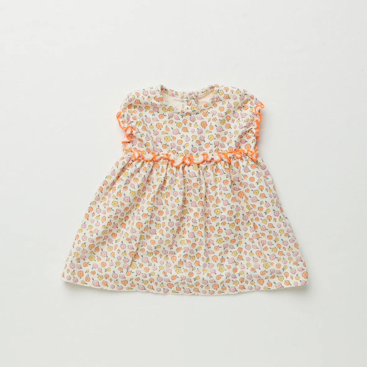 Abito con profilo fluo | fiorellini