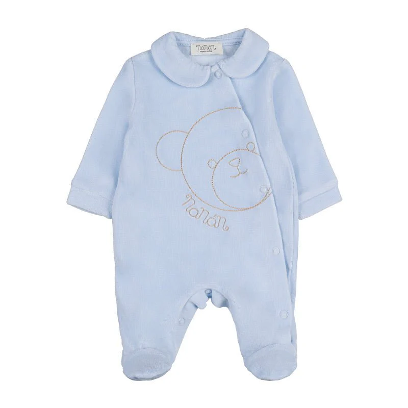 Tutina aperta davanti c/orsetto azzurro