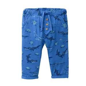 Pantalone in cotone biologico – Blu Coccodrilli