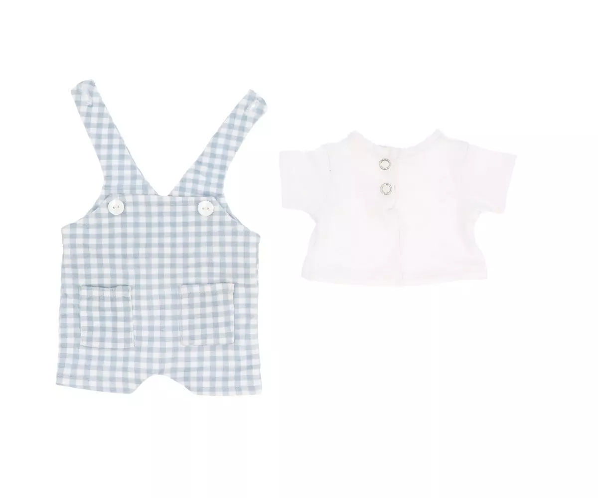 Bambolotto con Pettorina Vichy Azzurro – Mateo - immagine 4