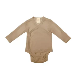 Body a manica lunga in Lana e Seta Beige – Wooly Organic