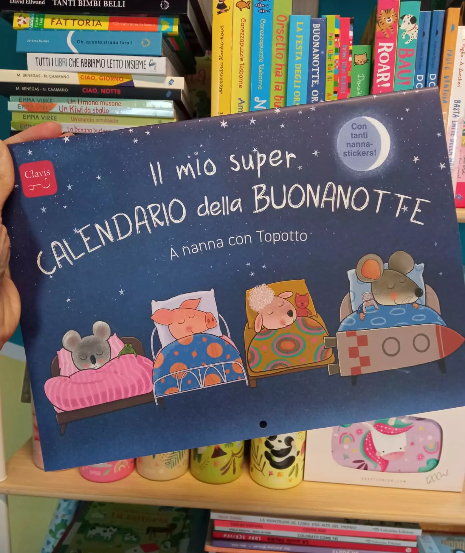 Il mio super calendario della buonanotte- Libro con adesivi – Clavis - immagine 2
