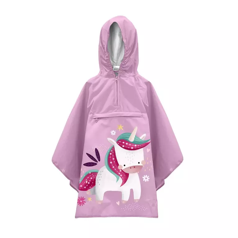 Poncho Impermeabile per Bambini – Unicorno Sparkly - immagine 6