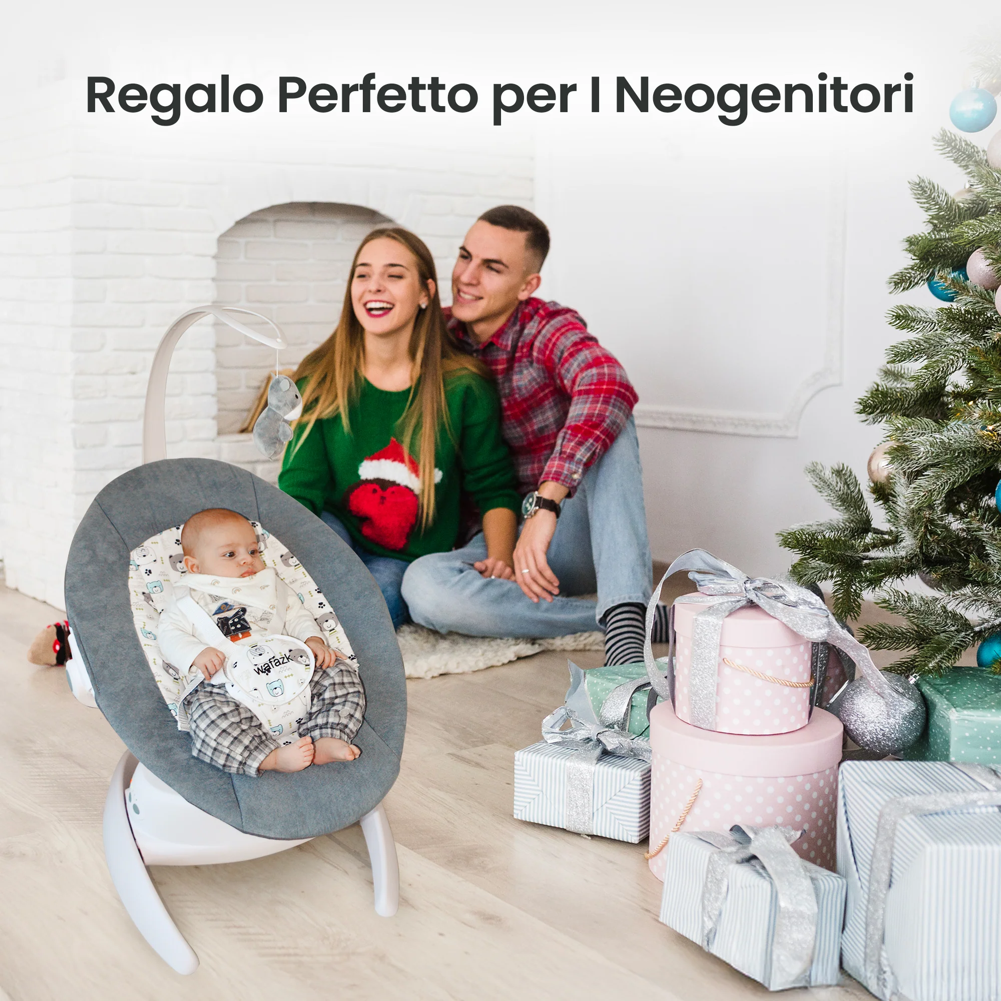 Sdraietta neonato elettrica con musica + mussole in omaggio - immagine 8