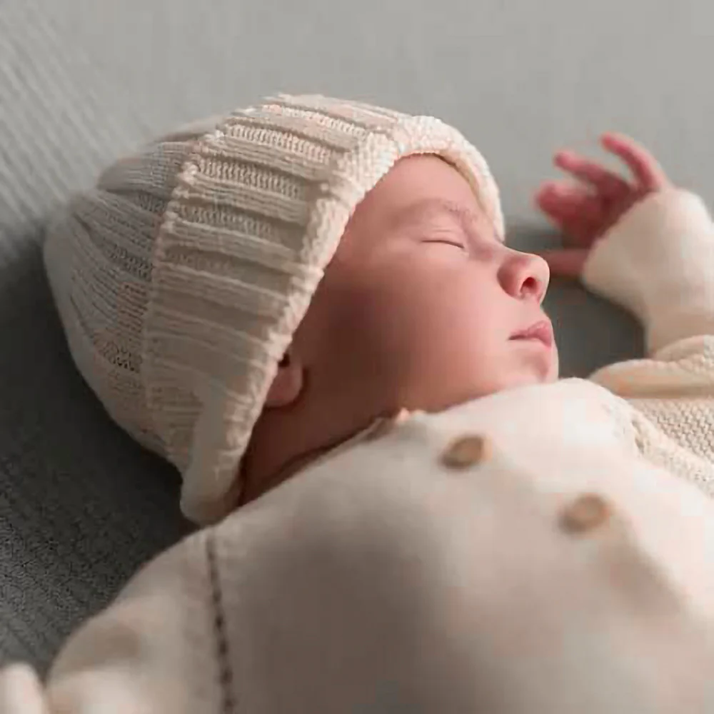Cappello basic neonato in maglia - immagine 7