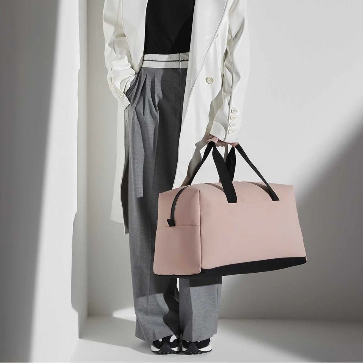 Borsone in materiale riciclato idrorepellente Rosa - immagine 3