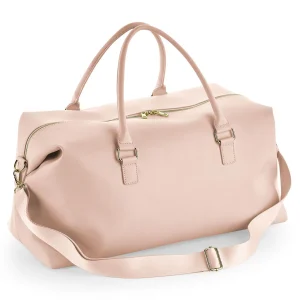 Borsone in simil Pelle con tracolla personalizzabile Rosa