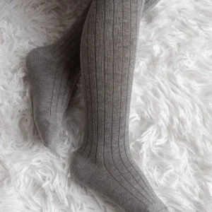 Collant in cotone a coste disponibili in 3 colori