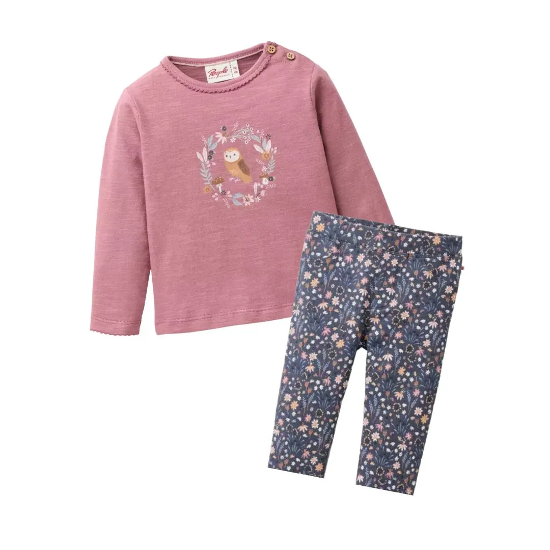 Completino in puro cotone biologico – Gufetto