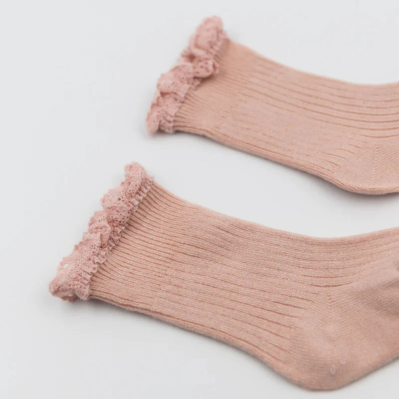 Calza bimbo con Pizzo in Bambù - immagine 6