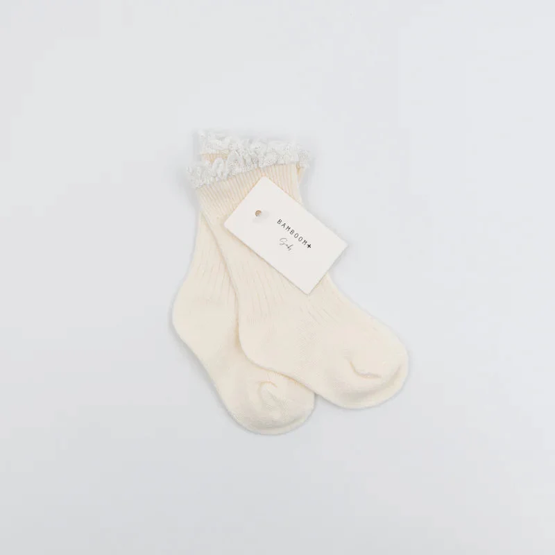 Calza bimbo con Pizzo in Bambù - immagine 3