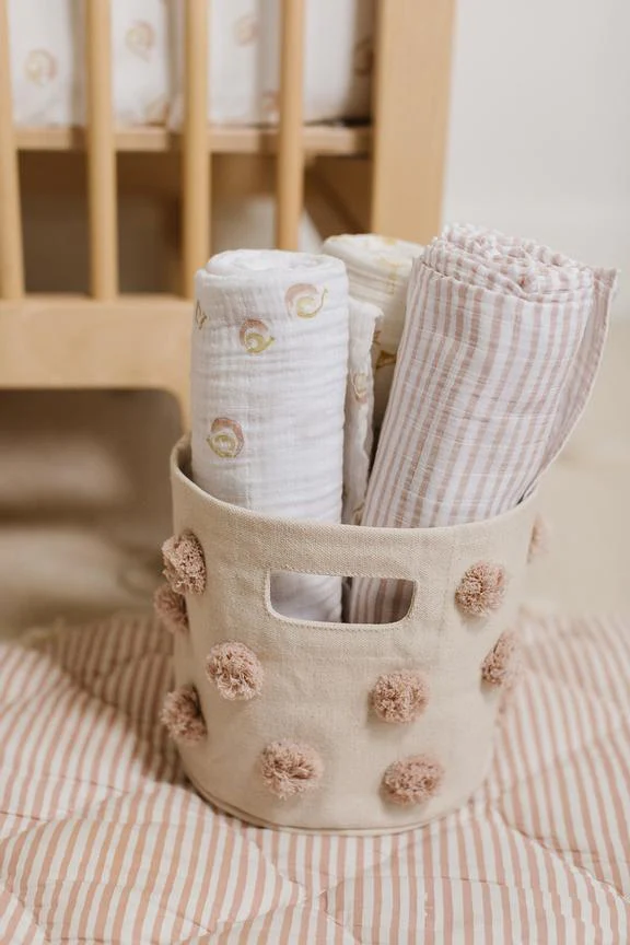 Pehr Cestino Pom Pom Rosa - immagine 4