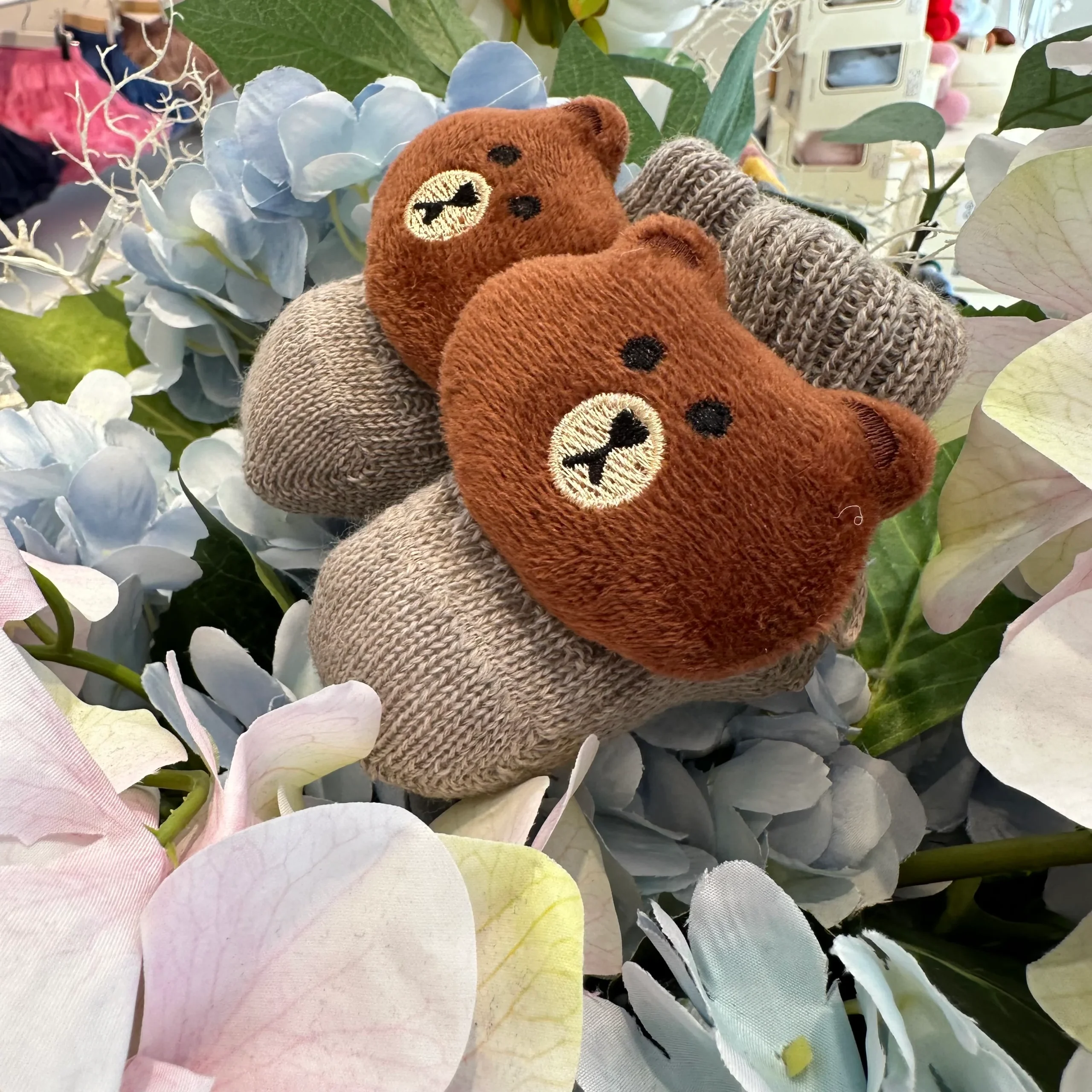 Scarpine nascita Con Orsetto in Pura Lana Vergine Made in Italy - immagine 9