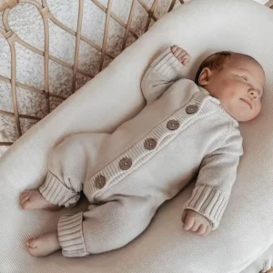 Tutina “Noa” con Cappellino Pompon,Caldo Cotone 100% Biologico 🧸☁️✨