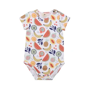 Body in cotone organico GOTS – Cheerful Fruits – Walkiddy