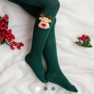 Calzamaglia Natalizia per bambini con Renna  Meia Pata