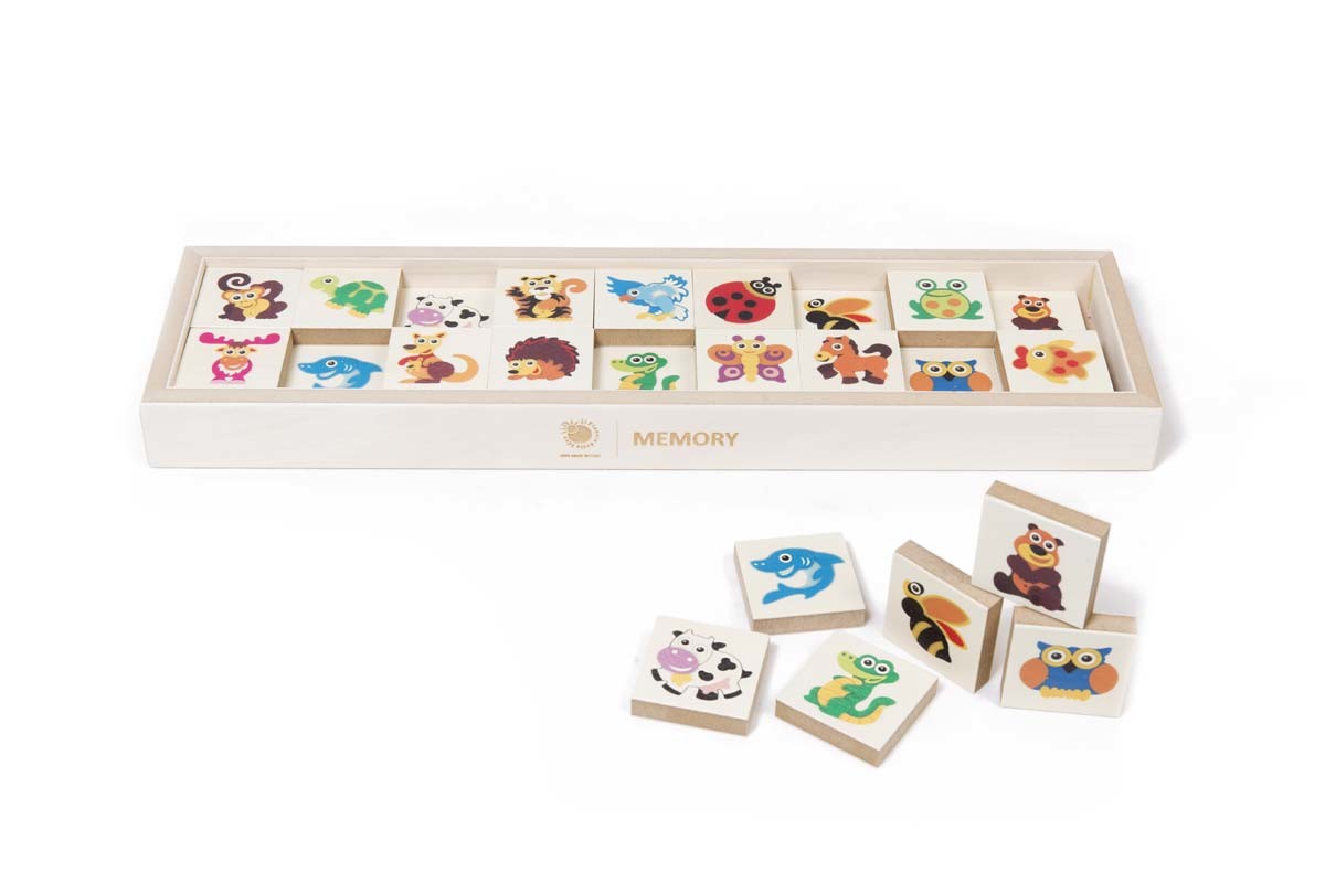 Memory degli Animali in legno