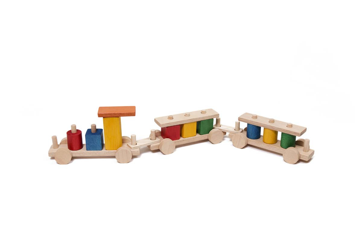 Trenino Colorato in legno