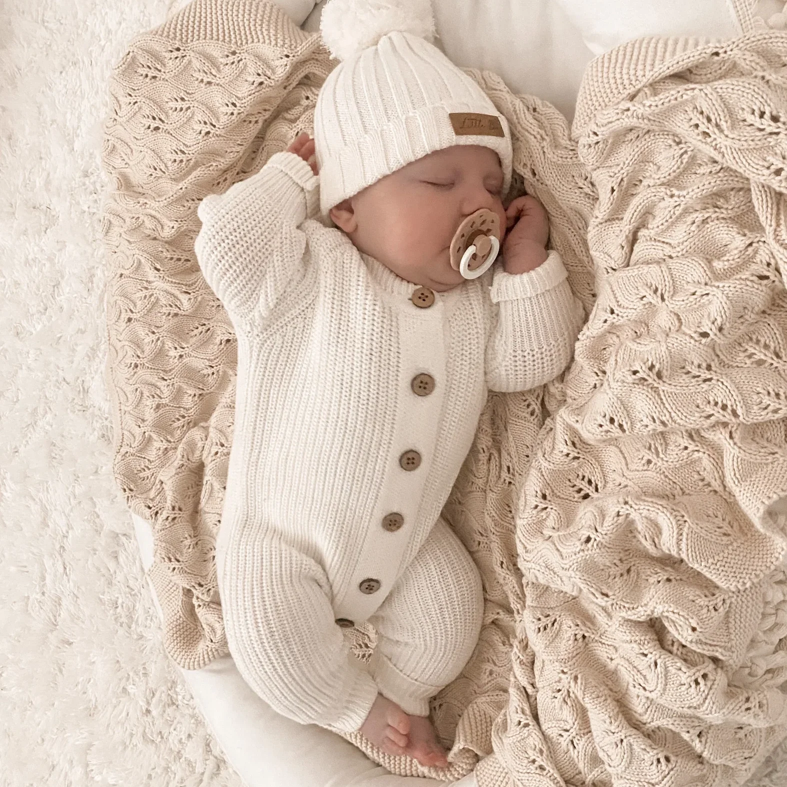 Coperta in maglia Milk & Honey Milk - immagine 4