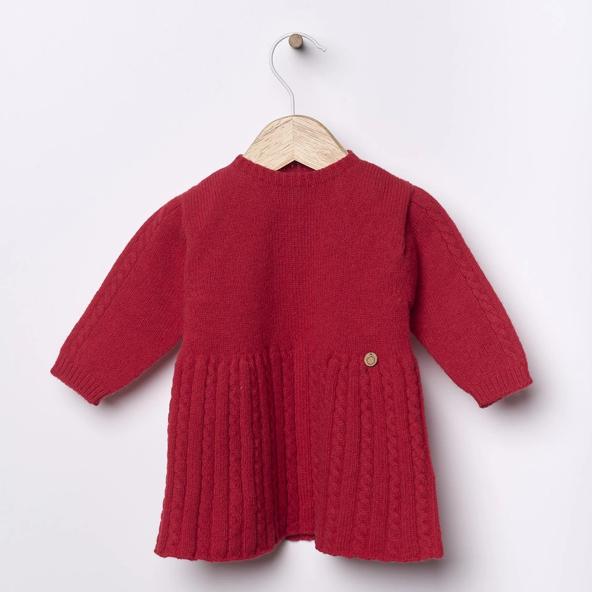 Abito in lana merinos extra fine Rosso - immagine 3