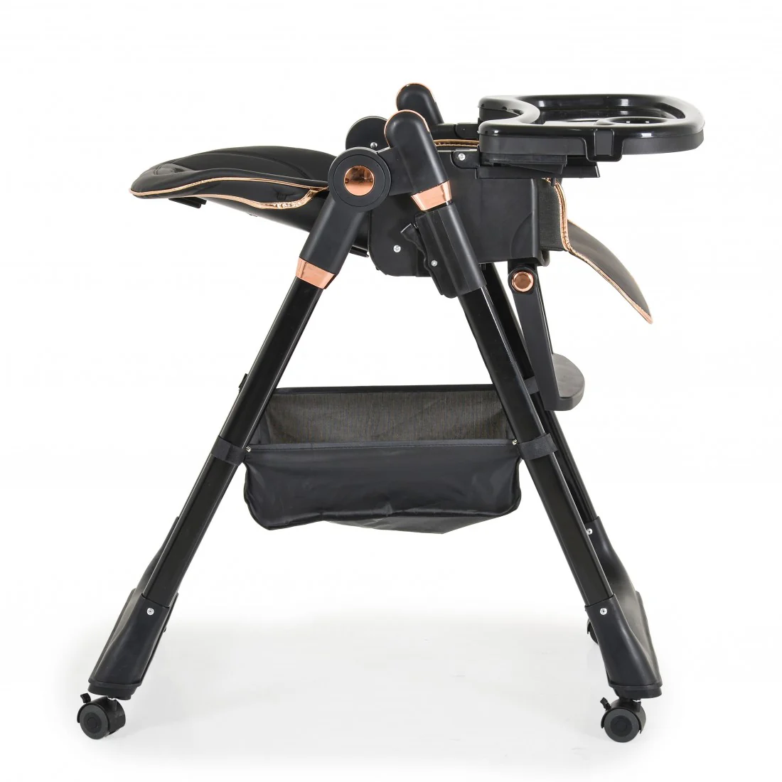 Sediolone Pappa Moni Lindo Nero + Bavaglino e Posate in Silicone OMAGGIO - immagine 3