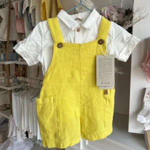 Salopette Gialla in lino