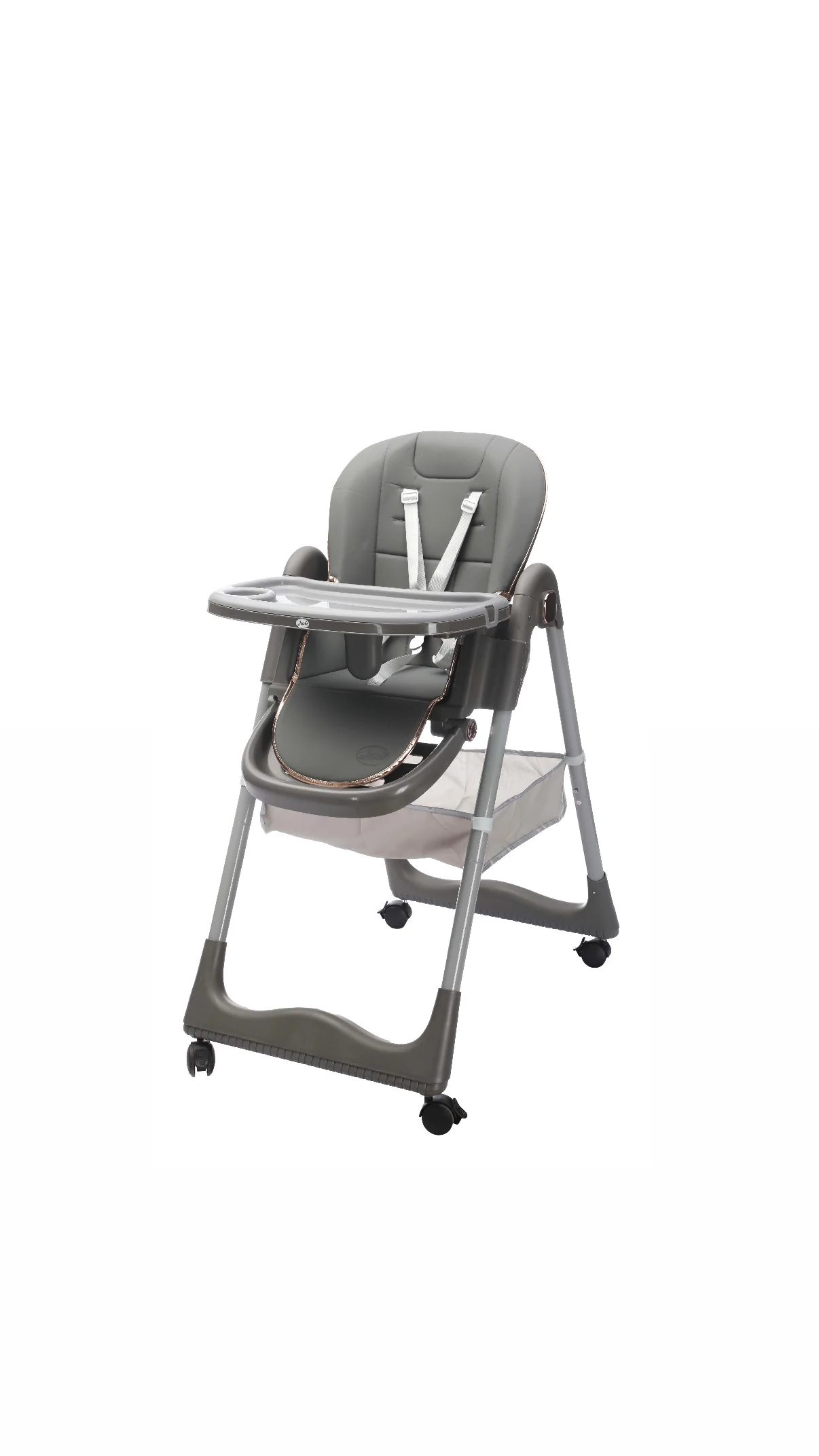 Sediolone Pappa Leonie Nest Grigio + Bavaglino, Scodella e Posate in Silicone OMAGGIO - immagine 2