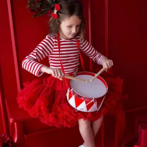 Gonna Ampia in Tulle Red