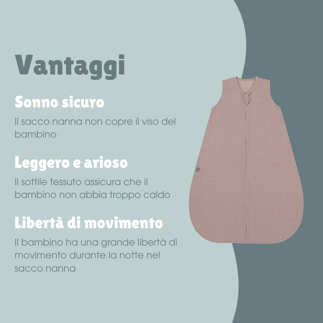 Sacco nanna in lino 0.5 TOG | Essential Berry - immagine 7