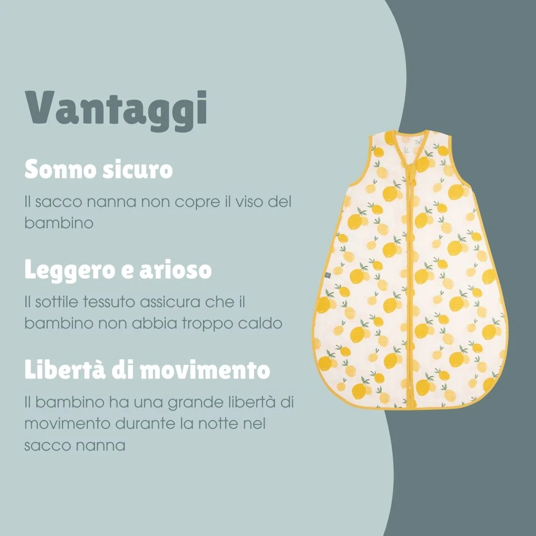 Sacco nanna in mussola 0.5 TOG | Limone - immagine 7