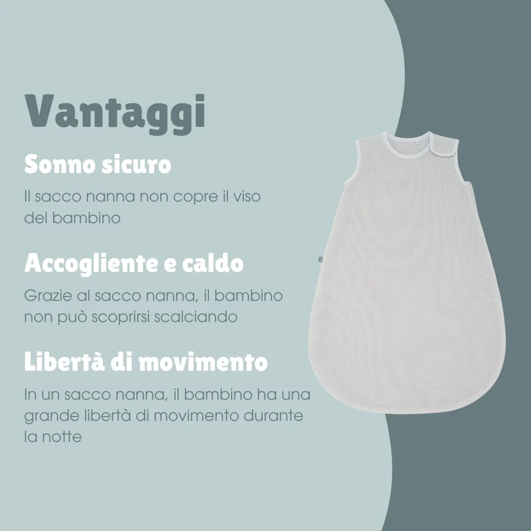 Sacco nanna in lana merino 1.0 TOG | Essential Grigio - immagine 7