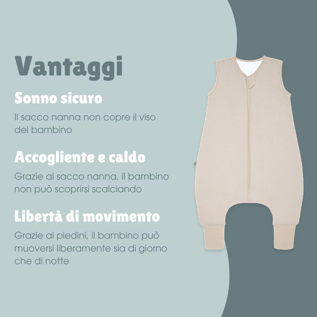 Sacco nanna con piedi 1.0 TOG | Essential Beige - immagine 7