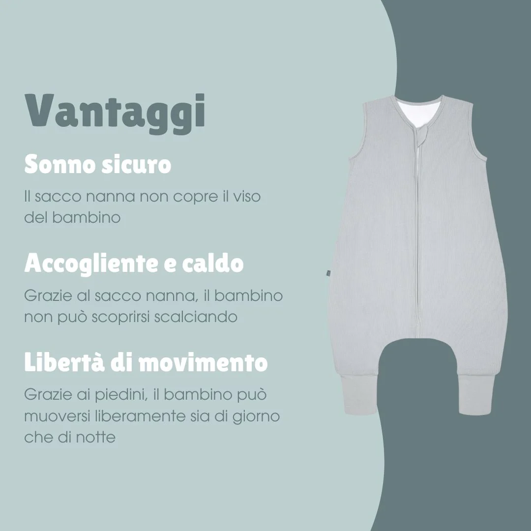 Sacco nanna con piedi 1.0 TOG | Essential Grigio - immagine 7