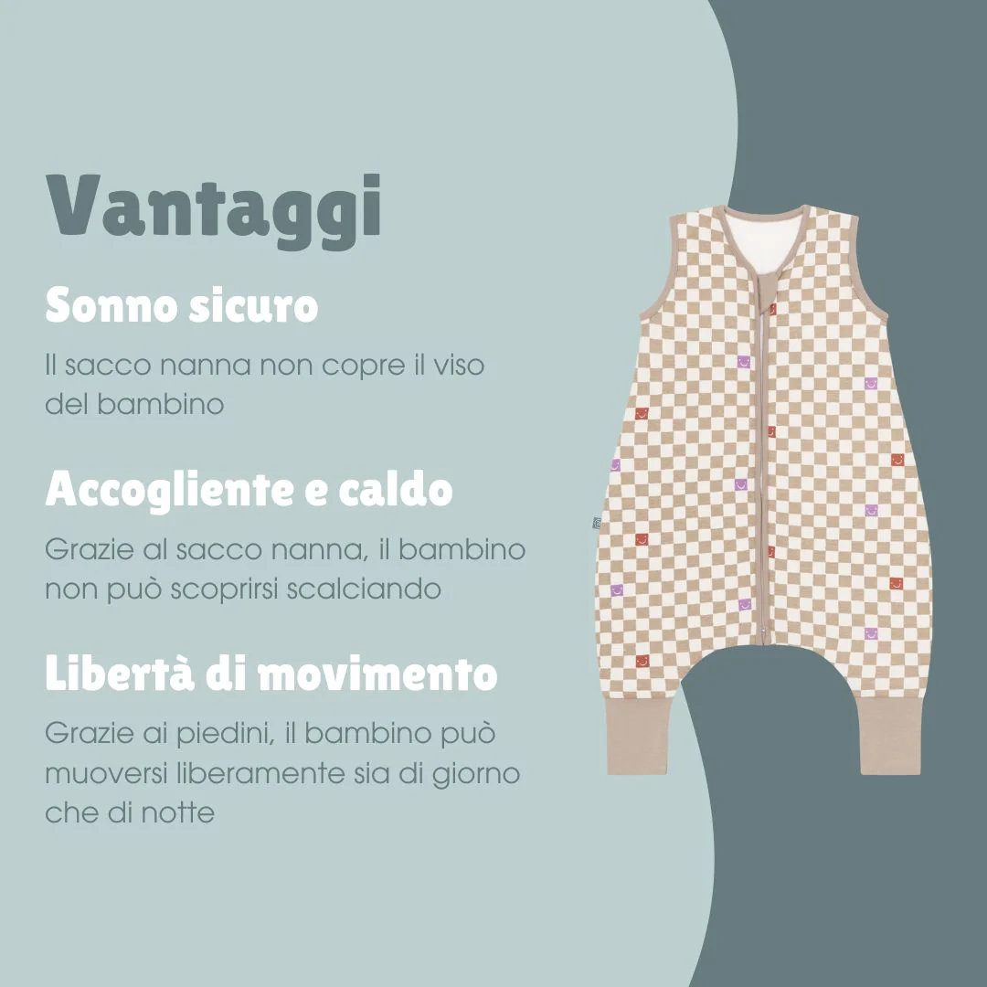 Sacco nanna con piedi 2.5 TOG | Check Smile - immagine 7
