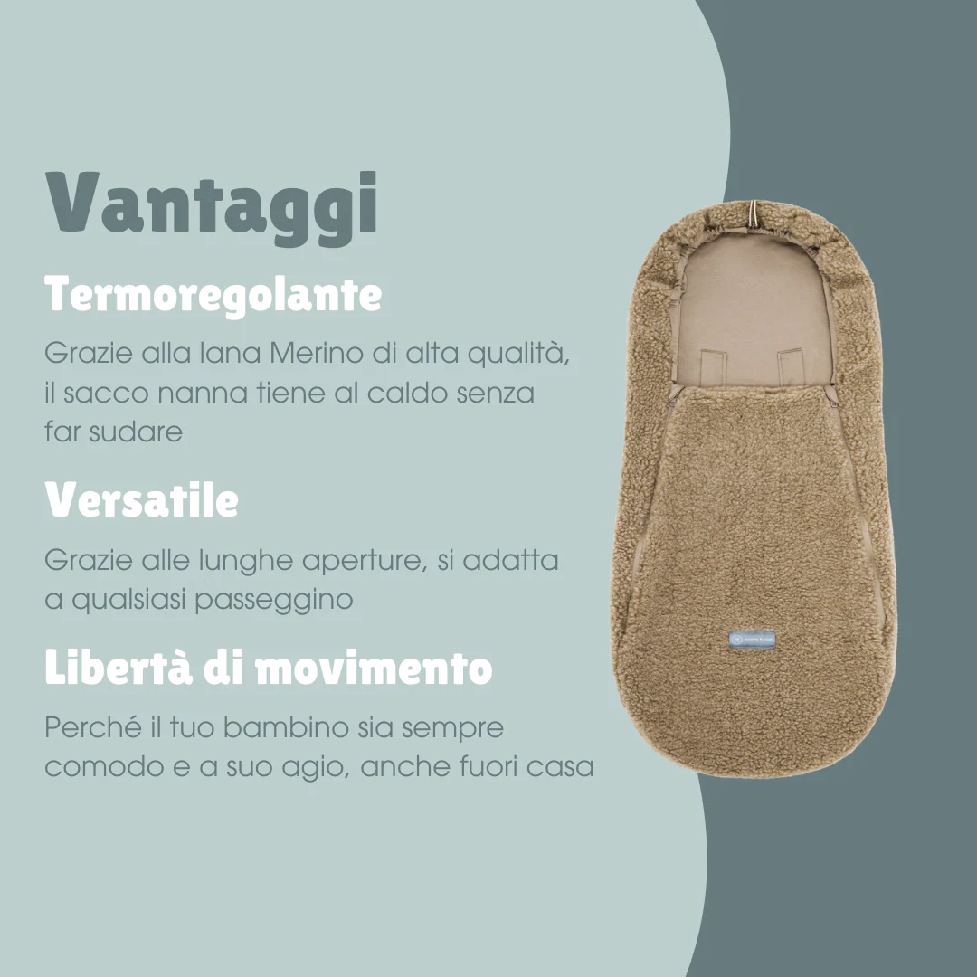 Sacco Termico Teddy in Lana Merino | Essential Talpa - immagine 7