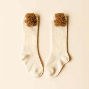 CALZA A COSTE PANNA ORSETTO BUCLE' BISCOTTO