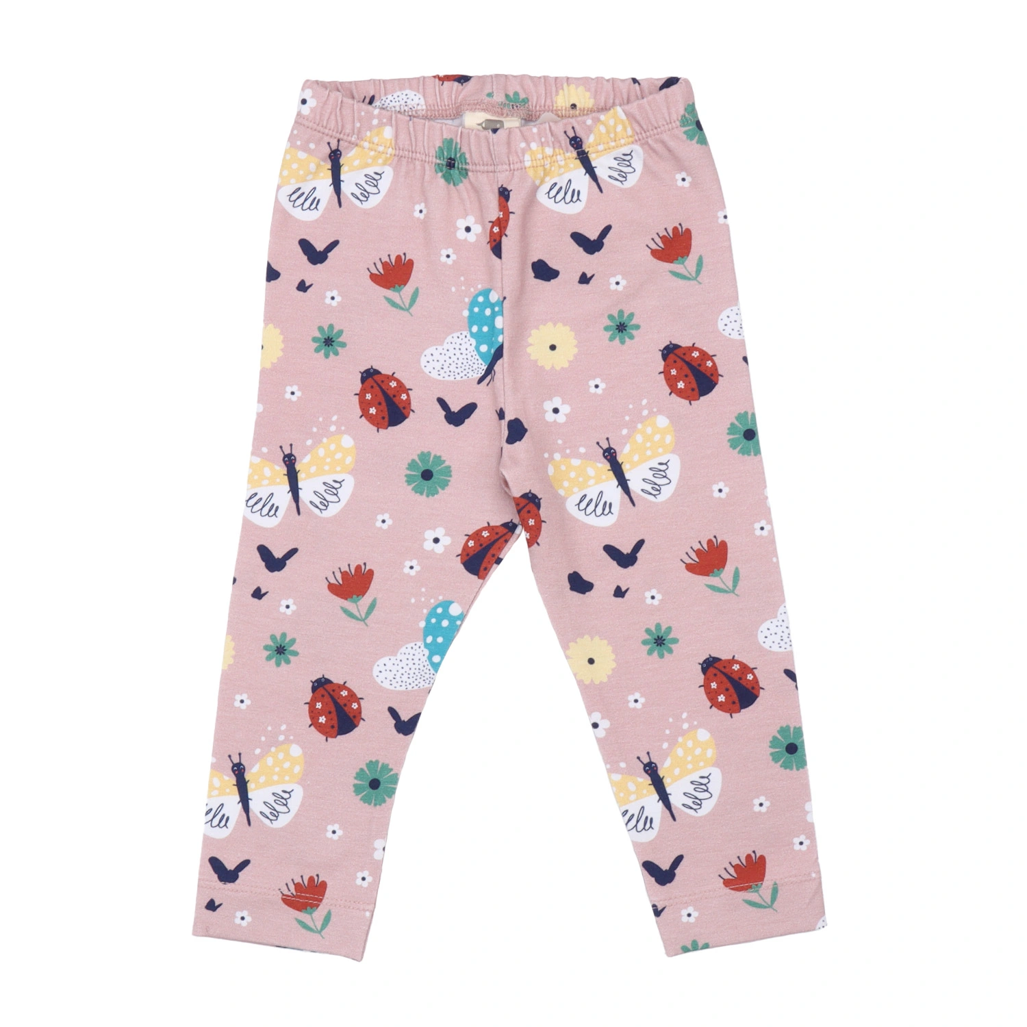 Leggings in cotone organico GOTS – Ladybugs & Butterflies – Walkiddy - immagine 2
