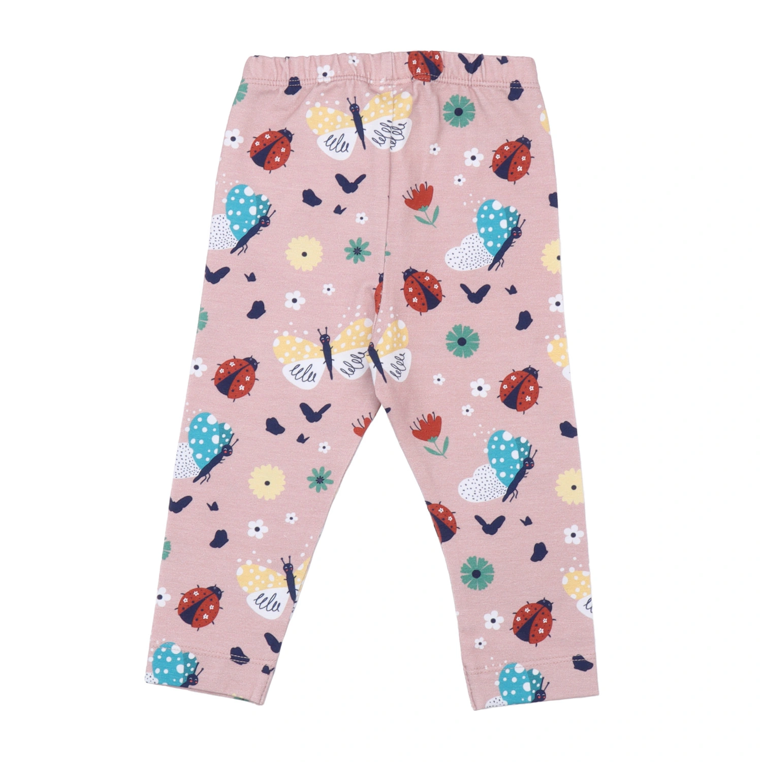Leggings in cotone organico GOTS – Ladybugs & Butterflies – Walkiddy - immagine 3