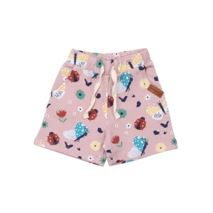 Pantaloncini in cotone organico GOTS – Ladybugs & Butterflies – Walkiddy