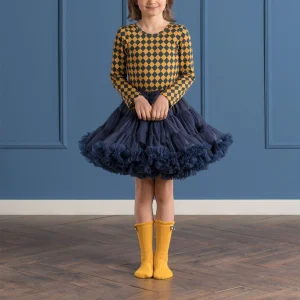 Gonna Ampia in Tulle  Navy