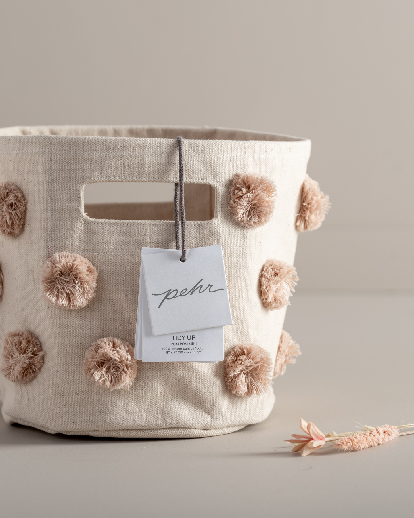 Pehr Cestino Pom Pom Rosa - immagine 3