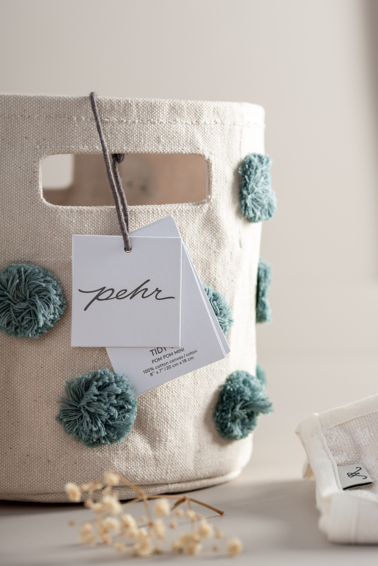 Pehr Cestino Pom Pom Celeste - immagine 4