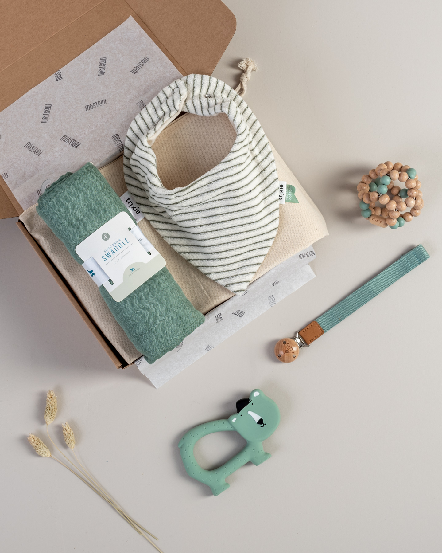 Little Unicorn Mussola 100% bamboo Sage - immagine 6