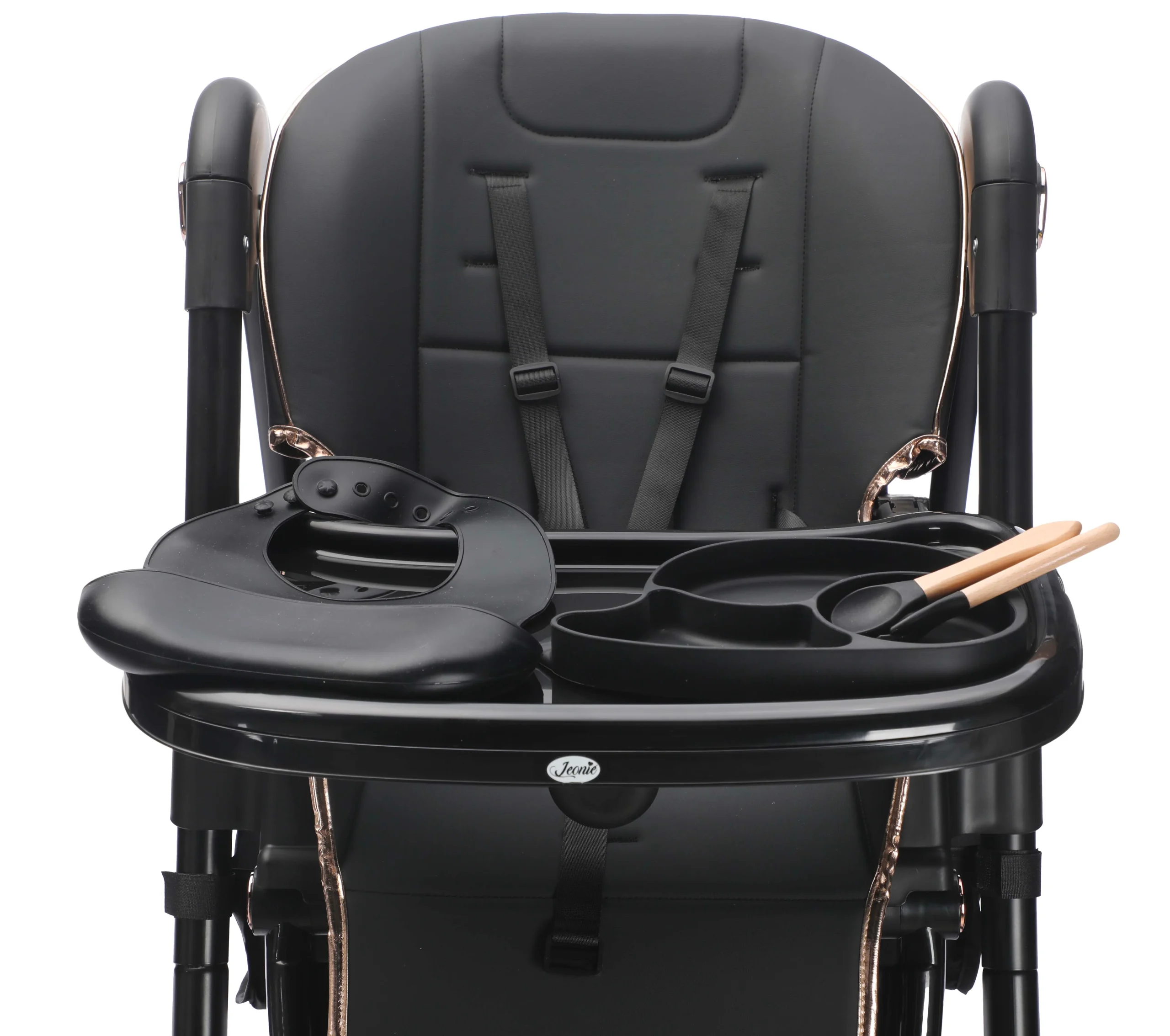 Sediolone Pappa Leonie Nest Grigio + Bavaglino, Scodella e Posate in Silicone OMAGGIO - immagine 3