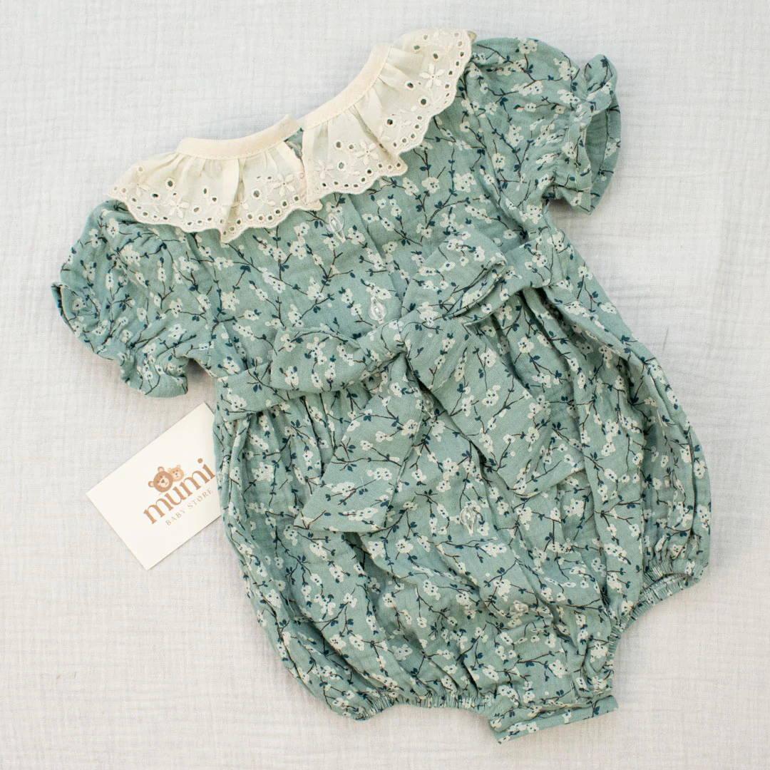 Pagliaccetto in mussola con colletto ricamato - immagine 7